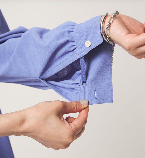 UNITED ARROWS green label relaxing「［size SHORTあり］ペプラム ブラウス マシンウォッシャブル 吸水速乾 通気性 UVカット」|シャツ・ブラウス|