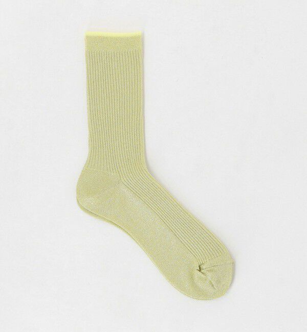 STEVEN ALAN「＜Steven Alan＞グリッター リブ ソックス」|ソックス|YELLOW