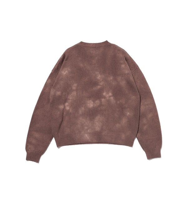 BEAMS「5ゲージ ガーメントダイ クルーネックニット」|ニット・セーター|