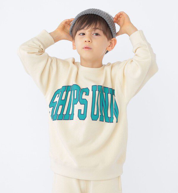SHIPS KIDS「【SHIPS KIDS別注】RUSSELL ATHLETIC:100～130cm / スウェット」|スウェット・ジャージ|アイボリー