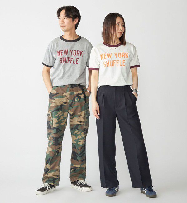 SHIPS「【SHIPS別注】THE DAY ON THE BEACH: プリント リンガー Tシャツ」|Tシャツ・カットソー|