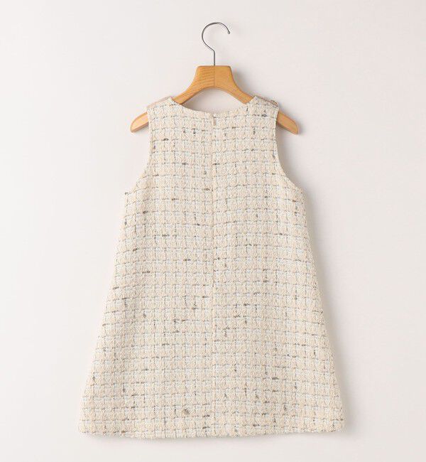 SHIPS KIDS「SHIPS KIDS:90cm / ツイード ジャンパー ワンピース」|ワンピース|