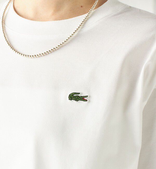 SHIPS for women「《一部追加》【SHIPS別注】LACOSTE:〈手洗い可能〉五分袖 TEE」|Tシャツ・カットソー|