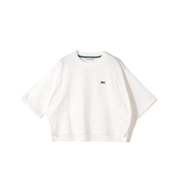 SHIPS for women「《一部追加》【SHIPS別注】LACOSTE:〈手洗い可能〉五分袖 TEE」|Tシャツ・カットソー|