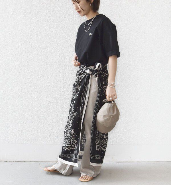 SHIPS for women「《一部追加》【SHIPS別注】LACOSTE:〈手洗い可能〉五分袖 TEE」|Tシャツ・カットソー|