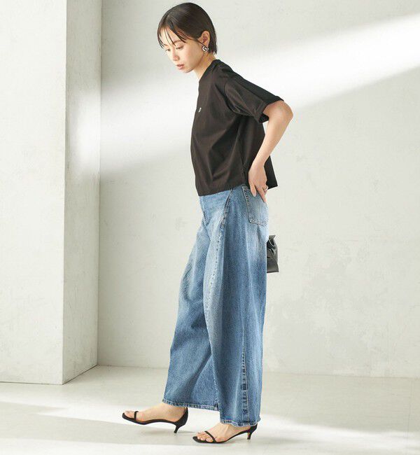 SHIPS for women「《一部追加》【SHIPS別注】LACOSTE:〈手洗い可能〉五分袖 TEE」|Tシャツ・カットソー|