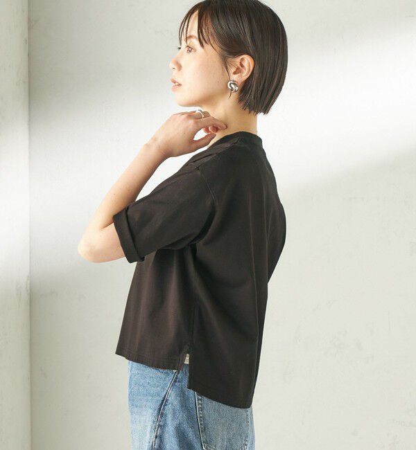 SHIPS for women「《一部追加》【SHIPS別注】LACOSTE:〈手洗い可能〉五分袖 TEE」|Tシャツ・カットソー|