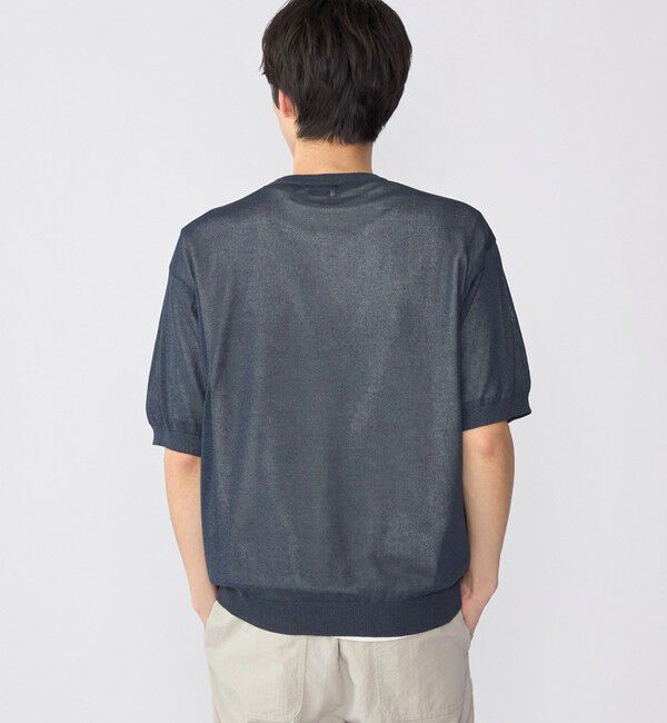 SHIPS「SHIPS: 〈手洗い可能〉和紙 クルーネック ニット Tシャツ」|Tシャツ・カットソー|