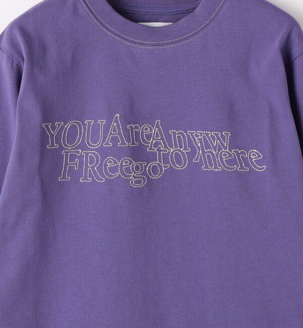 SHIPS KIDS「ARCH&LINE:100～145cm / ステッチ 刺繍 長袖 Tシャツ」|Tシャツ・カットソー|