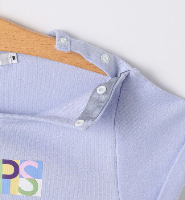SHIPS KIDS「SHIPS KIDS:80～90cm /ブロックフォント ロゴ Tシャツ」|Tシャツ・カットソー|