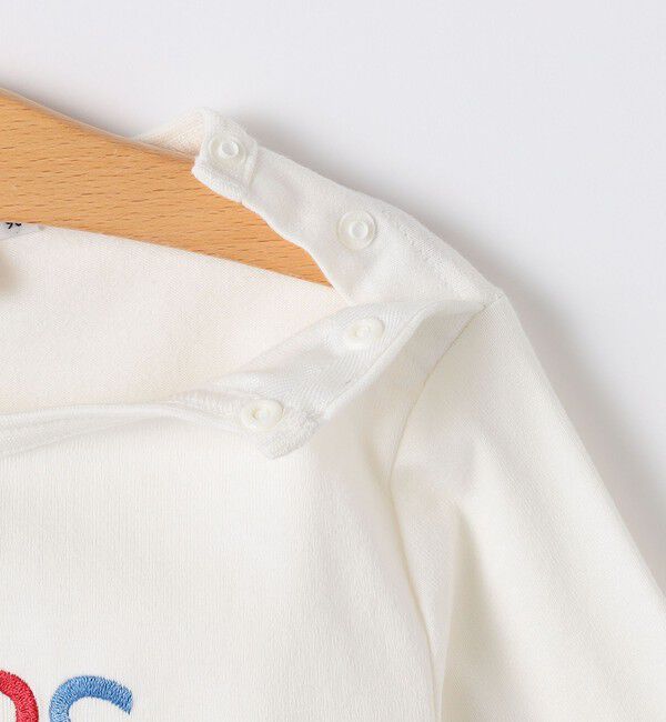 SHIPS KIDS「SHIPS KIDS:80～90cm /ベビー ロゴ ロングスリーブ Tシャツ」|Tシャツ・カットソー|