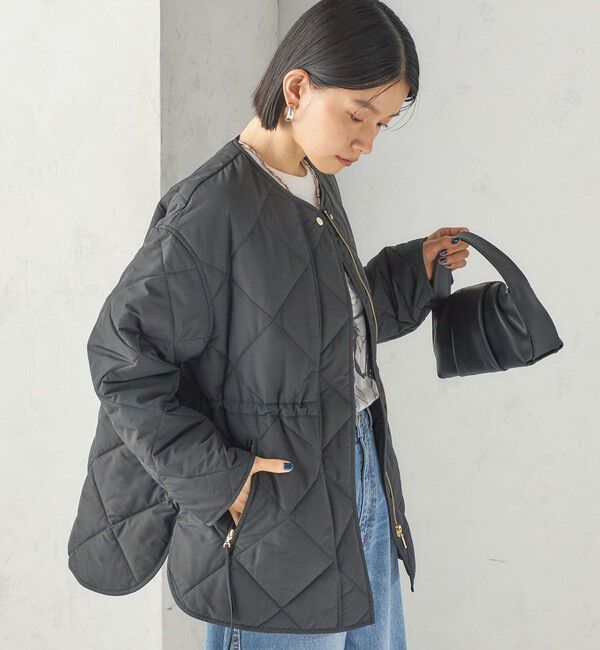 SHIPS for women「《予約》〈撥水加工/手洗い可能〉HEAT 中綿 キルティング ジップ ブルゾン」|ブルゾン・スタジャン|