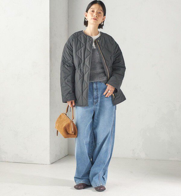 SHIPS for women「《予約》〈撥水加工/手洗い可能〉HEAT 中綿 キルティング ジップ ブルゾン」|ブルゾン・スタジャン|