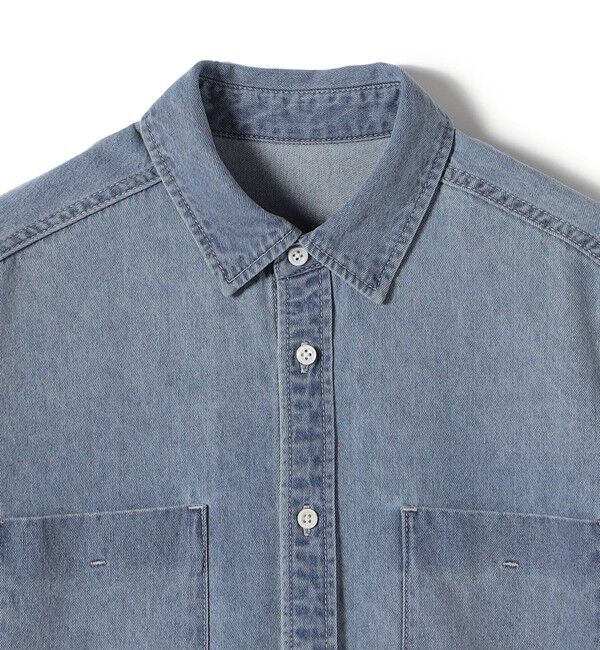 SHIPS for women「《予約》〈洗濯機可能〉7.8 oz デニム オーバー シャツ 」|シャツ・ブラウス|