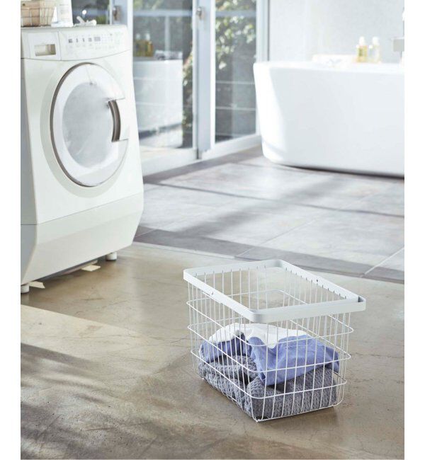 journal standard Furniture「《WEB限定》【tower/タワー】 ランドリーワゴン+バスケット」|トイレタリー・ランドリーグッズ|