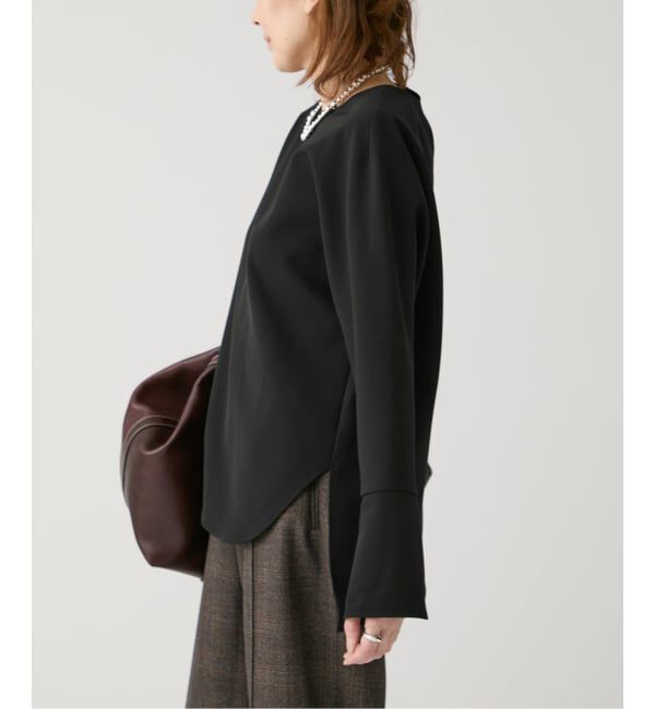 VERMEIL par iena「《追加》ダブルクロスストレッチ T-ブラウス」|シャツ・ブラウス|