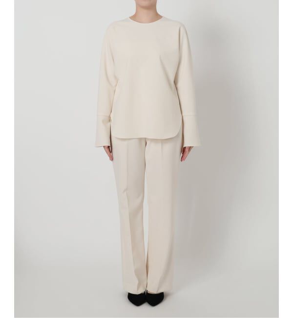 VERMEIL par iena「《追加》ダブルクロスストレッチ T-ブラウス」|シャツ・ブラウス|