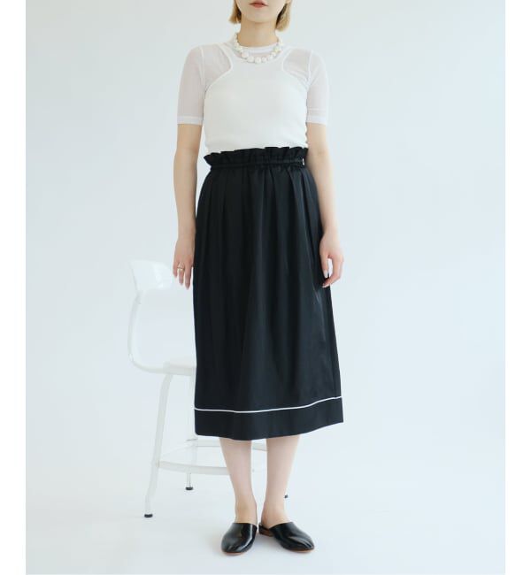 IENA LA BOUCLE「IENA LA BOUCLE サテンタックスカート」|スカート|