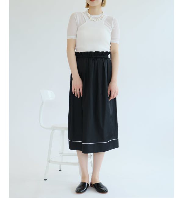 IENA LA BOUCLE「IENA LA BOUCLE サテンタックスカート」|スカート|