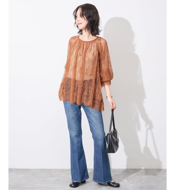 SLOBE IENA「《予約》ラッセルレースブラウス」|シャツ・ブラウス|