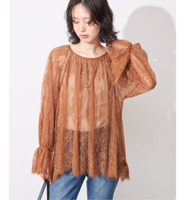 SLOBE IENA「《予約》ラッセルレースブラウス」|シャツ・ブラウス|