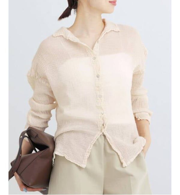 IENA「《追加予約》LES ATELIERS FRANCAIS DE CONFECTION Blouse Desert PE26BLDESERTGDC」|シャツ・ブラウス|