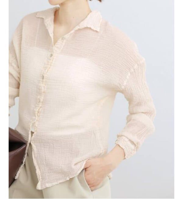 IENA「《追加予約》LES ATELIERS FRANCAIS DE CONFECTION Blouse Desert PE26BLDESERTGDC」|シャツ・ブラウス|