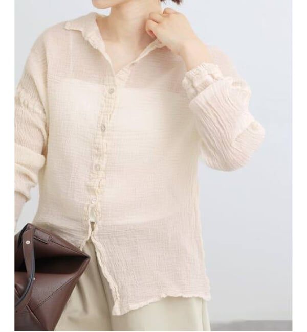 IENA「《追加予約》LES ATELIERS FRANCAIS DE CONFECTION Blouse Desert PE26BLDESERTGDC」|シャツ・ブラウス|