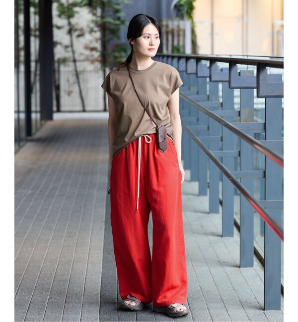 IENA「《追加2/新色あり》ウオッシャブルリネン混イージーパンツ」|その他|