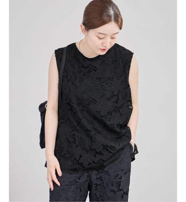 IENA「《セットアップ対応》バックデザインノースリーブブラウス」|シャツ・ブラウス|