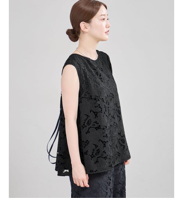 IENA「《セットアップ対応》バックデザインノースリーブブラウス」|シャツ・ブラウス|