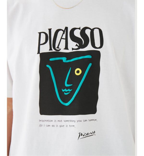 EDIFICE「Pablo Picasso(パブロ・ピカソ) 別注 アート プリント Tシャツ」|Tシャツ・カットソー|