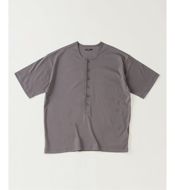 EDIFICE「Albini（アルビニ） DEEP LINE ヘンリーネックシャツ」|Tシャツ・カットソー|グレー