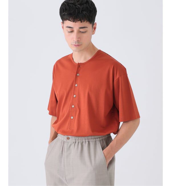 EDIFICE「Albini（アルビニ） DEEP LINE ヘンリーネックシャツ」|Tシャツ・カットソー|