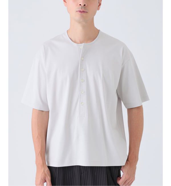 EDIFICE「Albini（アルビニ） DEEP LINE ヘンリーネックシャツ」|Tシャツ・カットソー|ナチュラル A