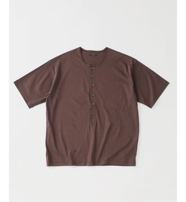 EDIFICE「Albini（アルビニ） DEEP LINE ヘンリーネックシャツ」|Tシャツ・カットソー|ブラウン