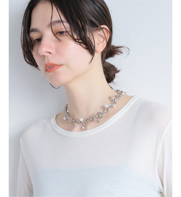 Oriens JOURNAL STANDARD「【JUSTINE CLENQUET/ジャスティーヌ クランケ】 HOLLY PEARL NECKLACE」|ネックレス|
