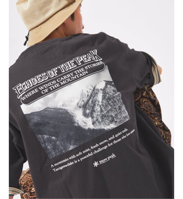 JOURNAL STANDARD「snow peak / スノーピーク 別注  谷川岳 プリント Tシャツ」|Tシャツ・カットソー|