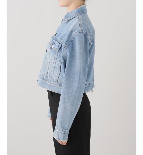 JOURNAL STANDARD「【HOLIDAY/ホリデイ】 DAMAGE DENIM PADDED SHOULDER JAC」|デニムジャケット|