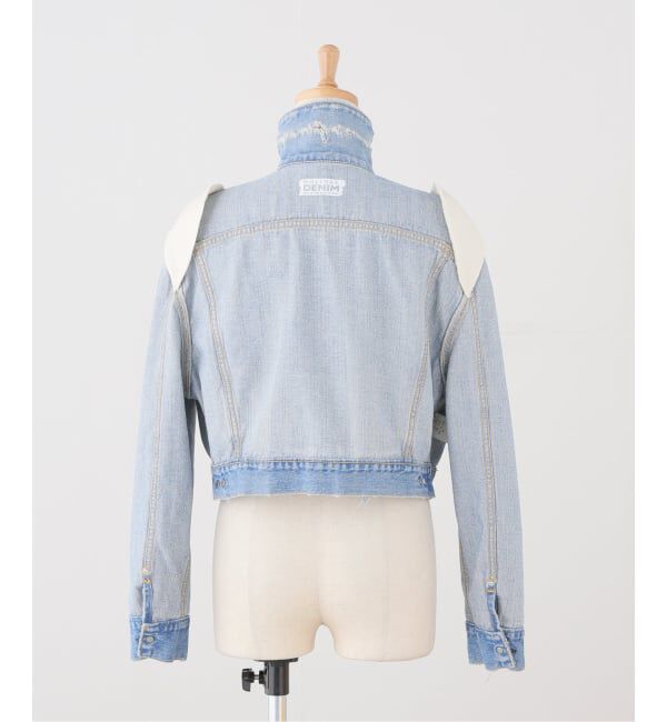 JOURNAL STANDARD「【HOLIDAY/ホリデイ】 DAMAGE DENIM PADDED SHOULDER JAC」|デニムジャケット|