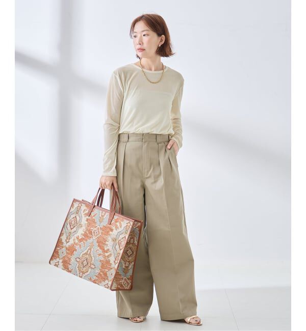 journal standard L'essage「《追加予約》ベロアロングスリーブプルオーバー」|Tシャツ・カットソー|