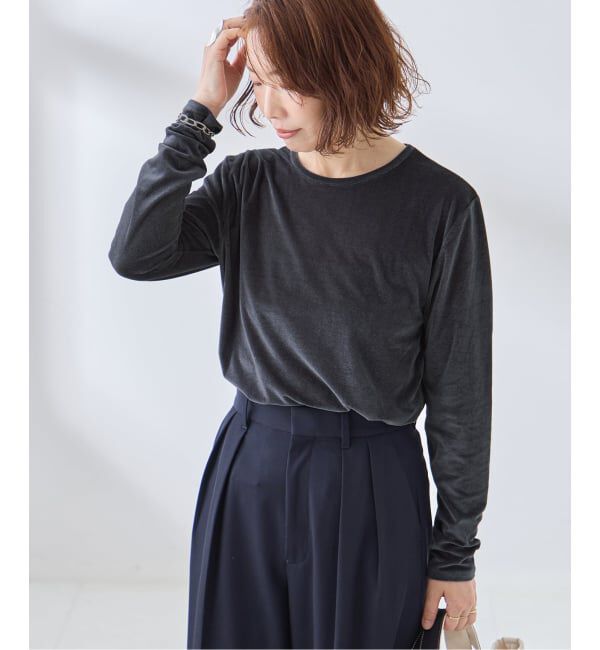 journal standard L'essage「《追加予約》ベロアロングスリーブプルオーバー」|Tシャツ・カットソー|