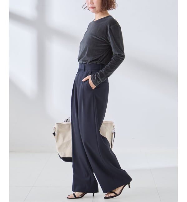 journal standard L'essage「《追加予約》ベロアロングスリーブプルオーバー」|Tシャツ・カットソー|
