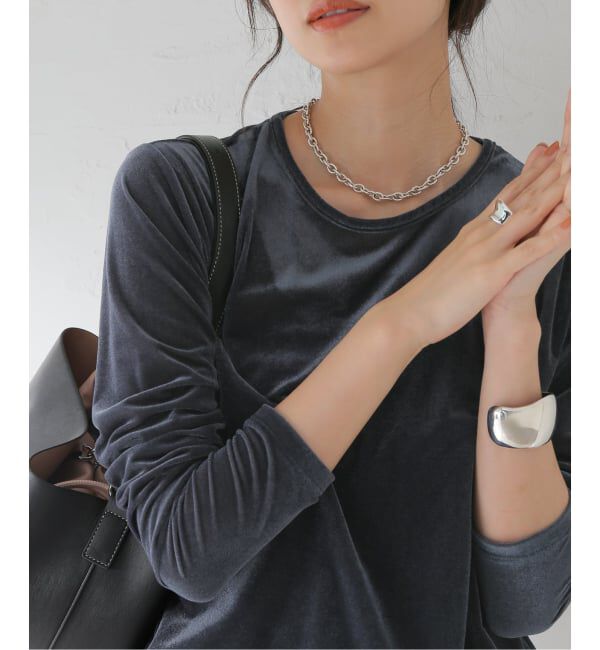 journal standard L'essage「《追加予約》ベロアロングスリーブプルオーバー」|Tシャツ・カットソー|