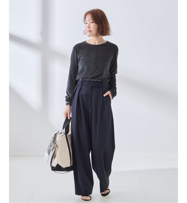journal standard L'essage「《追加予約》ベロアロングスリーブプルオーバー」|Tシャツ・カットソー|
