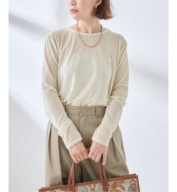 journal standard L'essage「《追加予約》ベロアロングスリーブプルオーバー」|Tシャツ・カットソー|