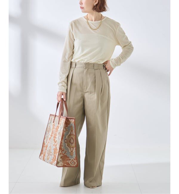 journal standard L'essage「《追加予約》ベロアロングスリーブプルオーバー」|Tシャツ・カットソー|