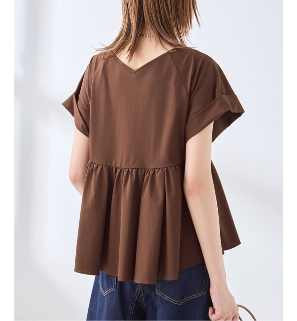 journal standard L'essage「《予約》ペプラムTシャツ」|Tシャツ・カットソー|ブラウン