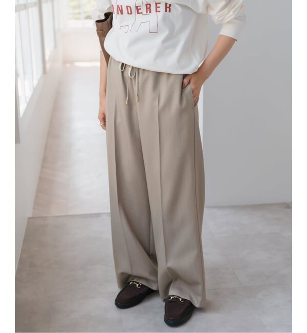 Spick and Span「《手洗い可 / 追加》P/Wイージースラックスパンツ」|スラックス|