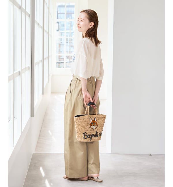 U by SPICK&SPAN「ルーズタックチノパンツ」|チノ|